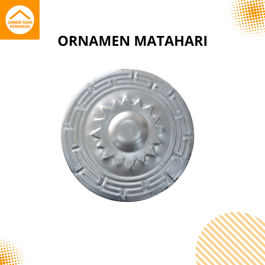 Versace bunga matahari 24cm ornamen tralis pintu pagar