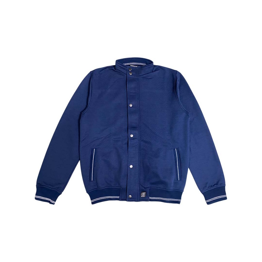 d&f CVC  Jaket Biker Pria - Navy