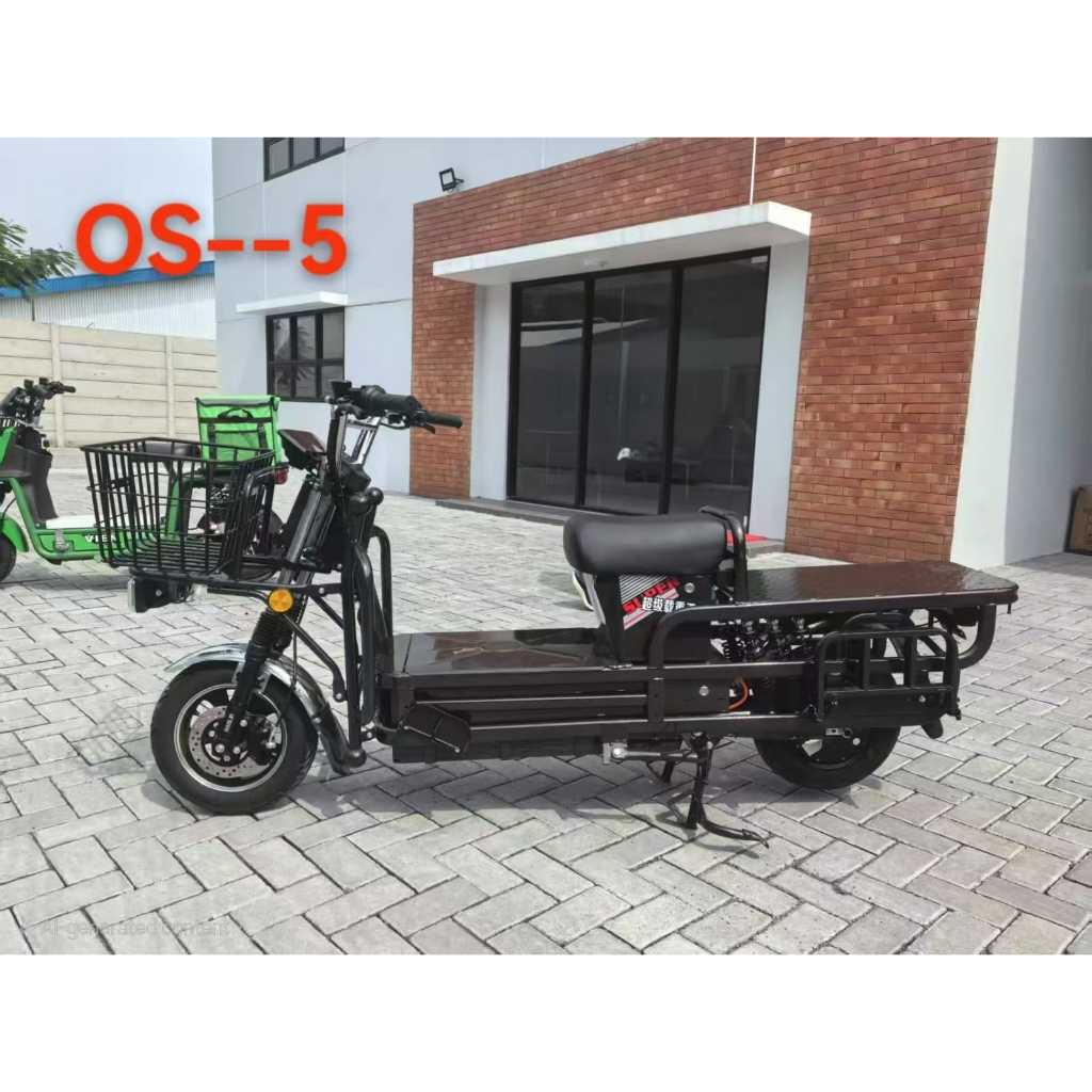 Sepeda Listrik Roda 2 Angkut Barang (DAPINGMA COKLAT)