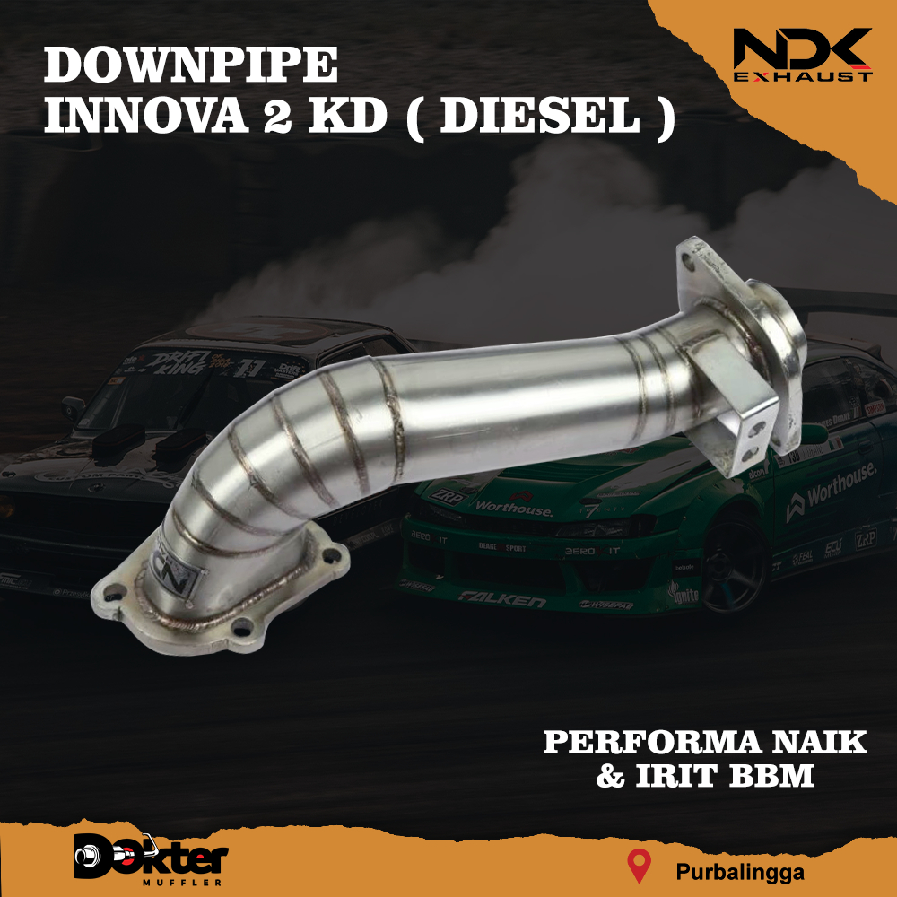 DOWNPIPE MOBIL RACING INNOVA 2KD DIESEL MEREK NDK EXHAUST
