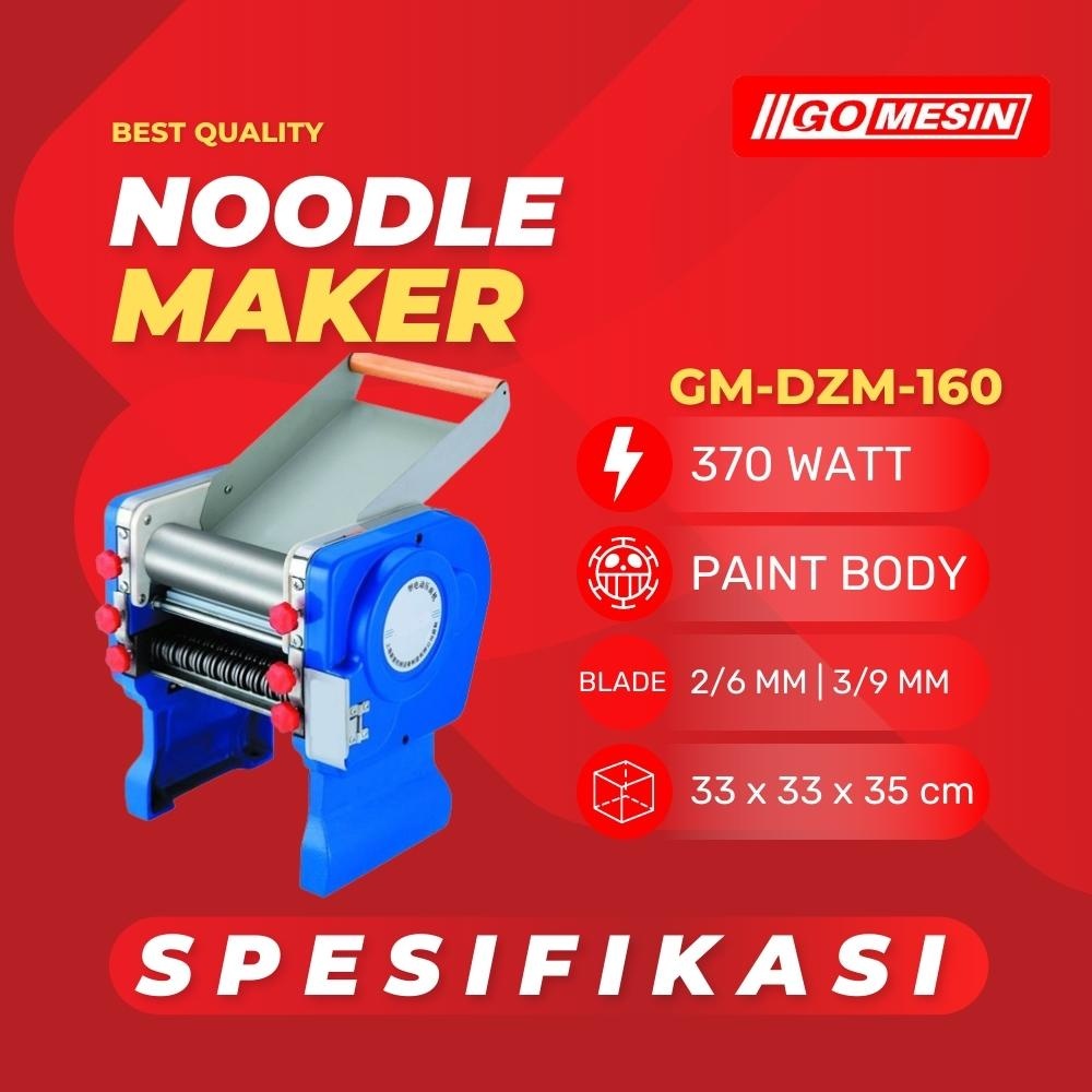 Mesin Mie Semi Otomatis GOMESIN GM-DZM-160 | Alat Cetak Mie Serbaguna