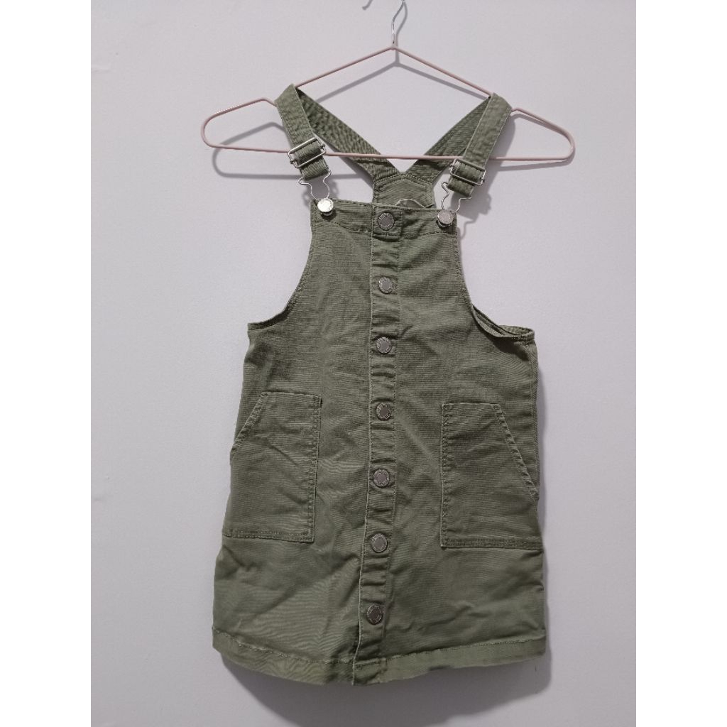 preloved overall anak perempuan hnm h&m army