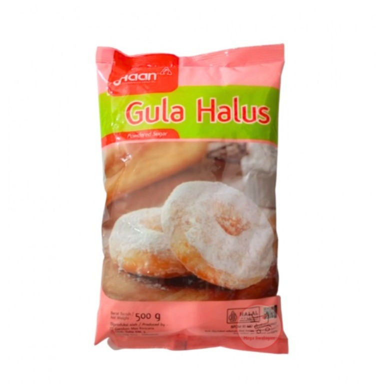 

Haan Gula Halus Kemasan 500gr – Halus Powdered Sugar Gula Halus Bubuk
