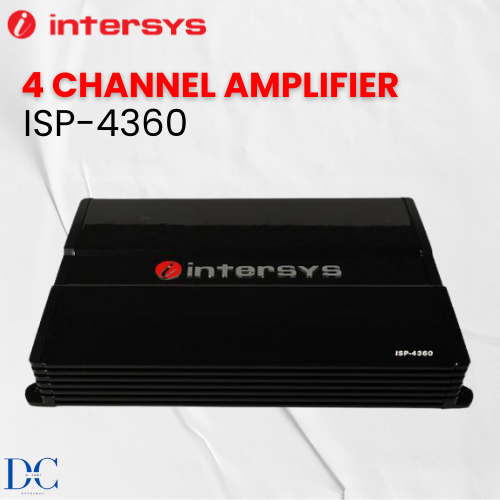 Power Amplifier Mobil - Amplifier ISP-4360 Intersys - 4 Channel Power Amplifier - Plug N Play - 100%