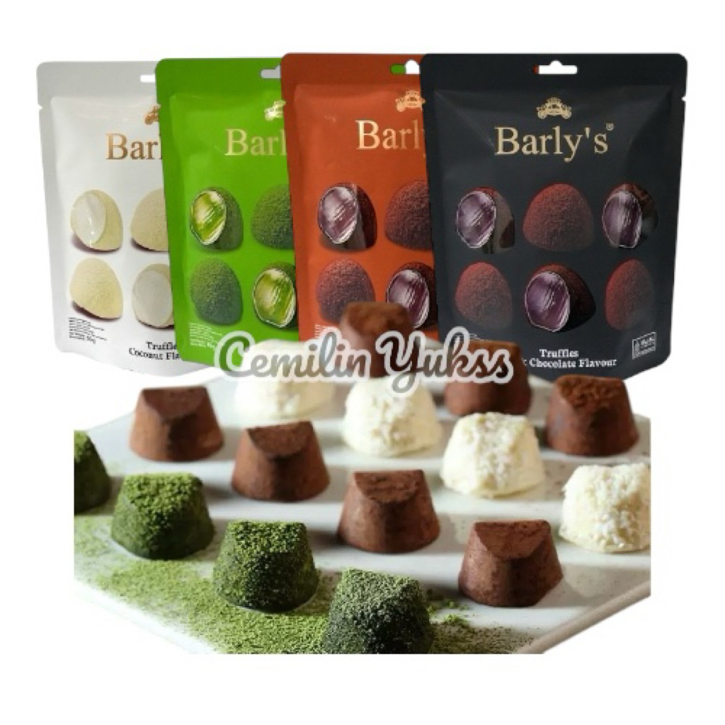 

Barly's Truffles Dark Chocolate Truffle Matcha Barly's Truffles Coconut Truffles Milk Coklat Truffle