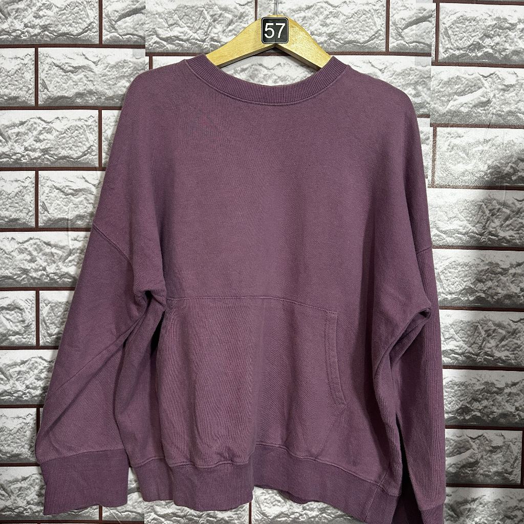 D'Clock Ungu - Polos + Kantong Samping (Crewneck)