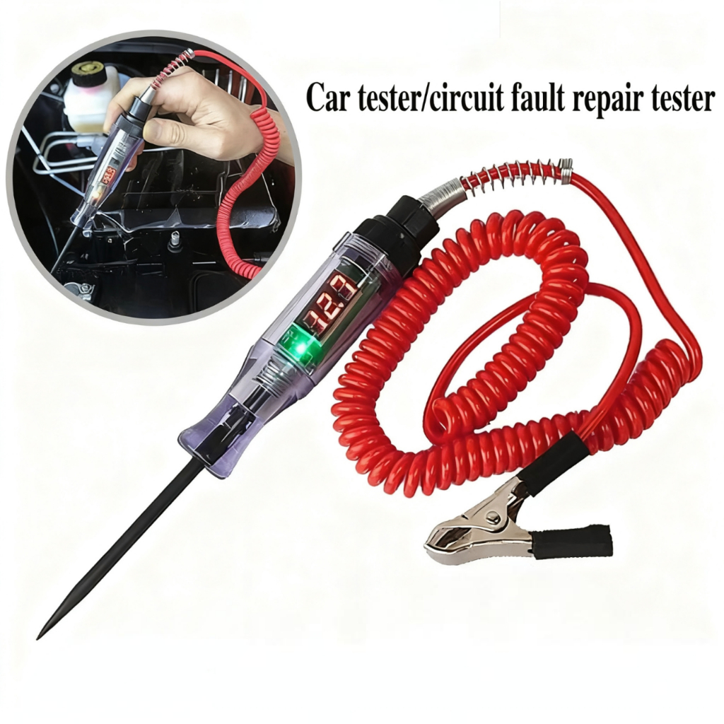 Tespen Digital DC Multifungsi Tespen Listrik Mobil Motor 3V-120V Auto Voltage Universal Digital Test