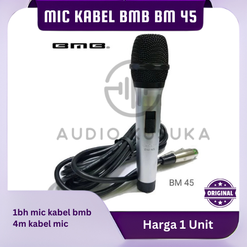 MIC KARAOKE BMB BM 45 MIC KABEL BMB BM45 ORIGINAL BMB