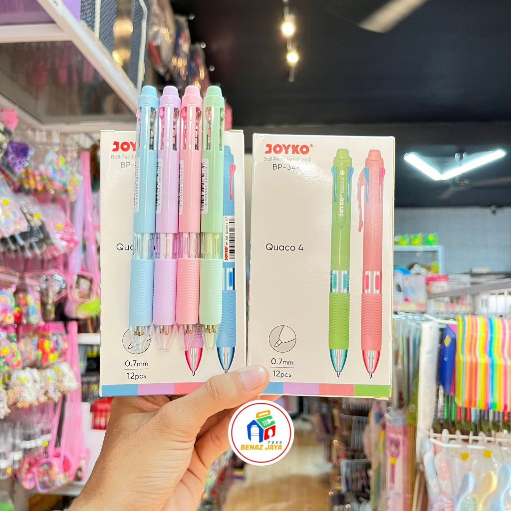 

(1PCS)PULPEN 4 WARNA JOYKO BP-348 PENA JEL 0.7MM