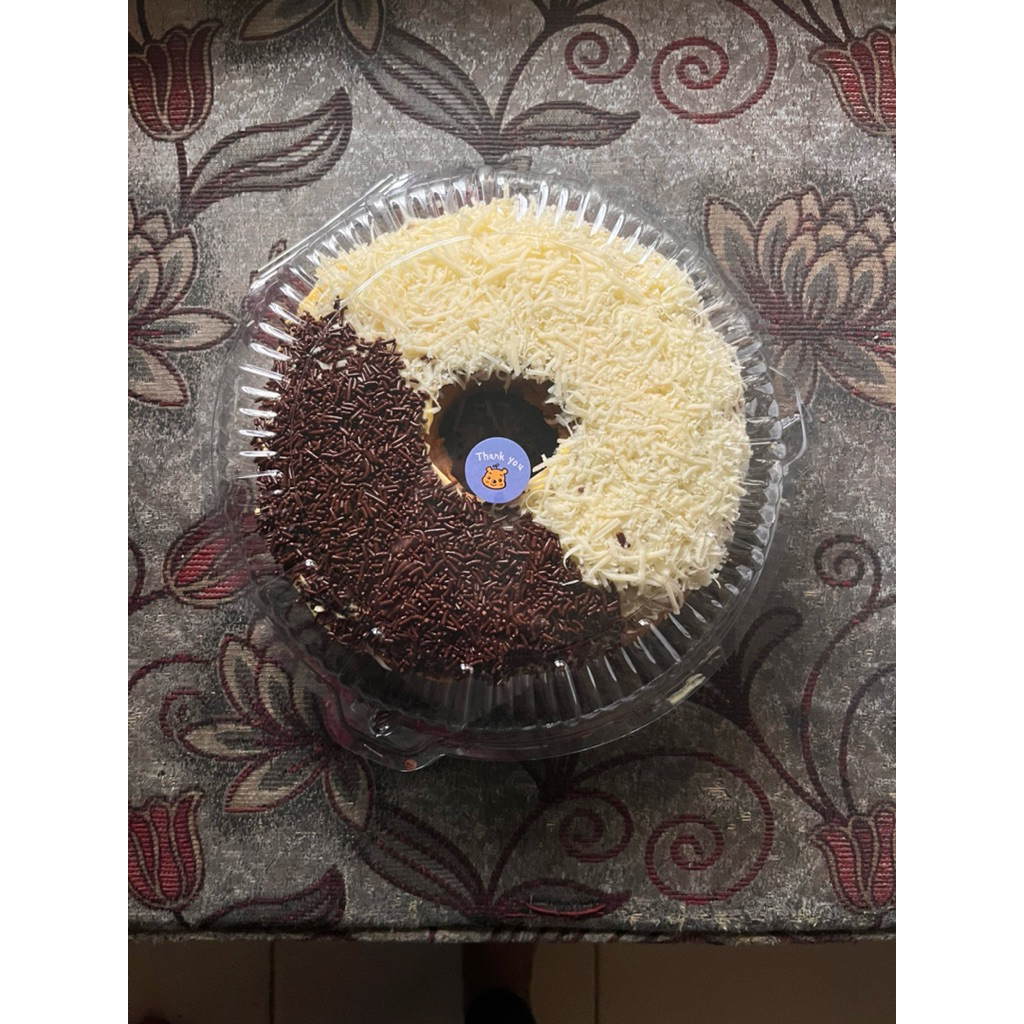 Bolu Pandan jadul topping seres keju