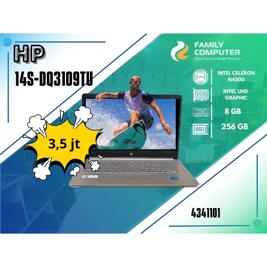 HP 14S-DQ3109TU | INTEL CELERON N4500 | INTEL UHD GRAPHIC