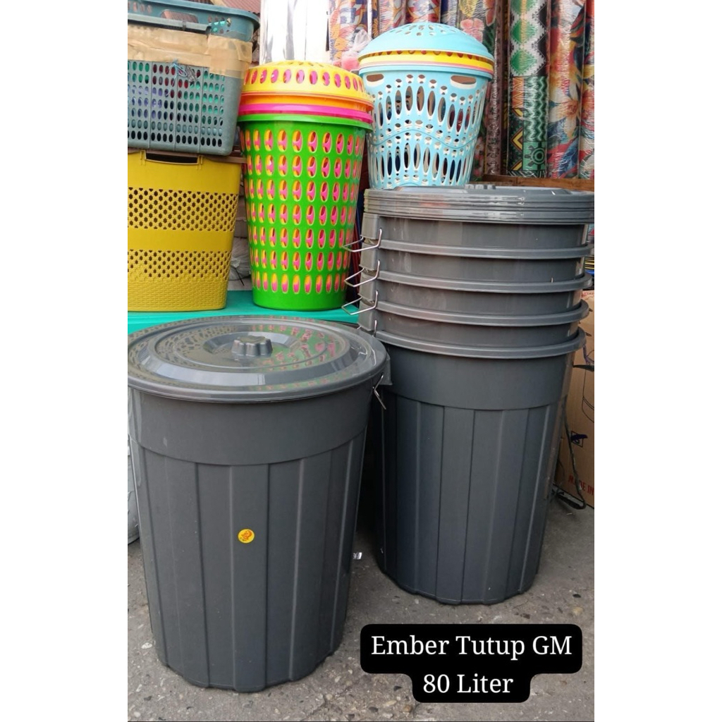 Ember Tutup 80Liter Abuabu GM