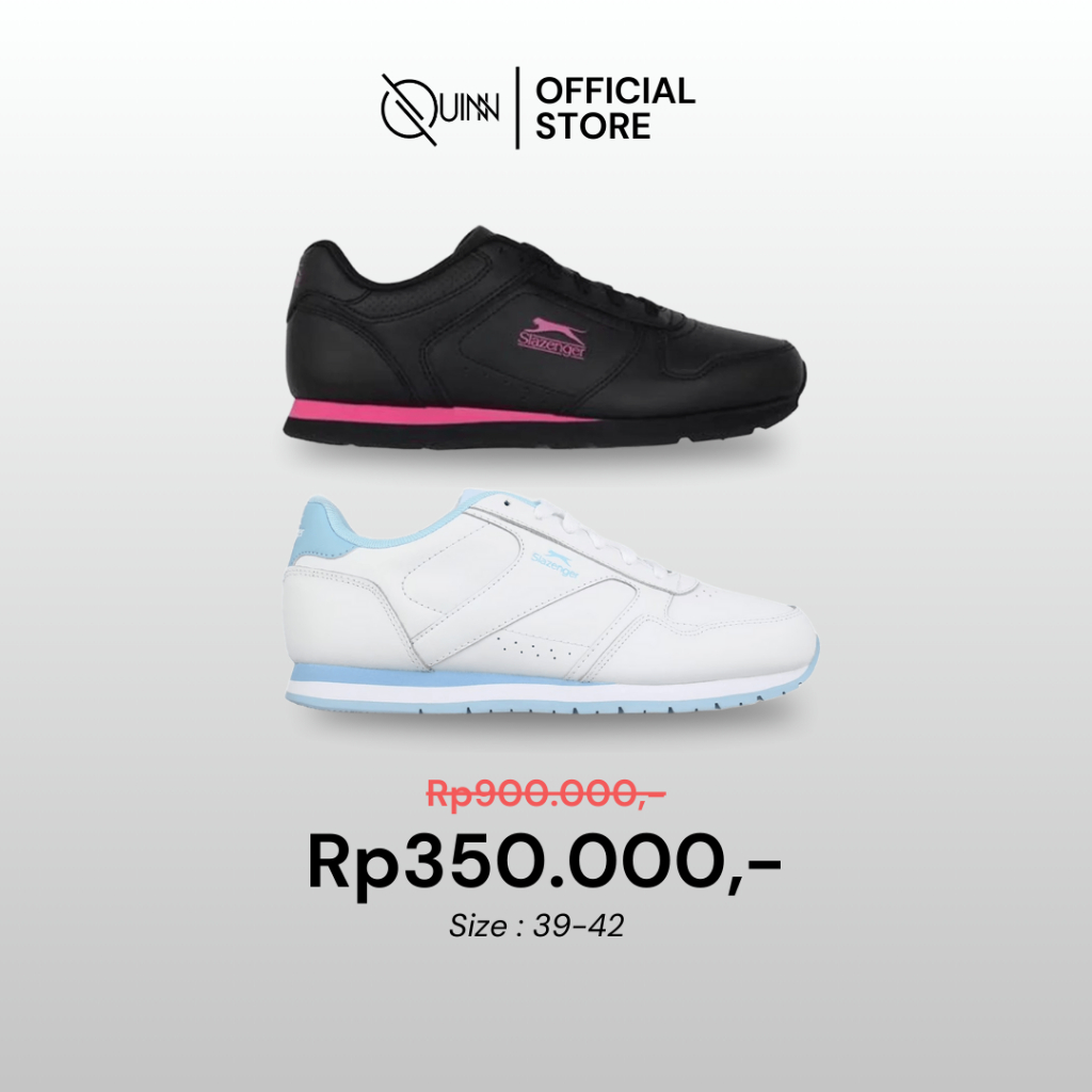 Slazenger Classic Trainers Ladies Women Shoes / Sepatu Tenis Olahraga Wanita
