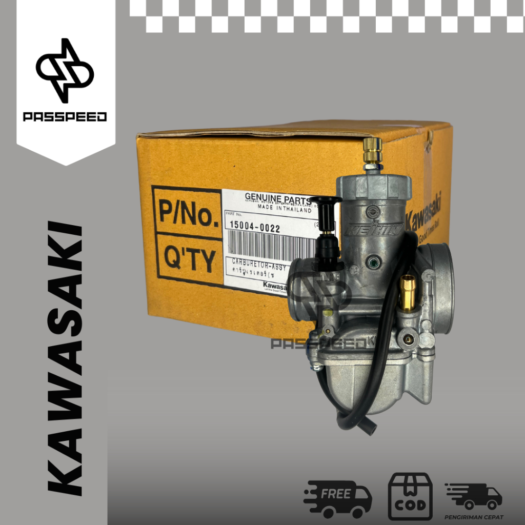 KARBURATOR NINJA RR NINJA R 150 NINJA 2 STROKE PWL PE 26 MM ORIGINAL KAWASAKI 15004-0022