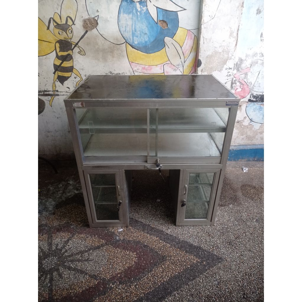 Rombong Roti Full aLmunium, Rombong Kue Second, Rombong aLmunium Murah