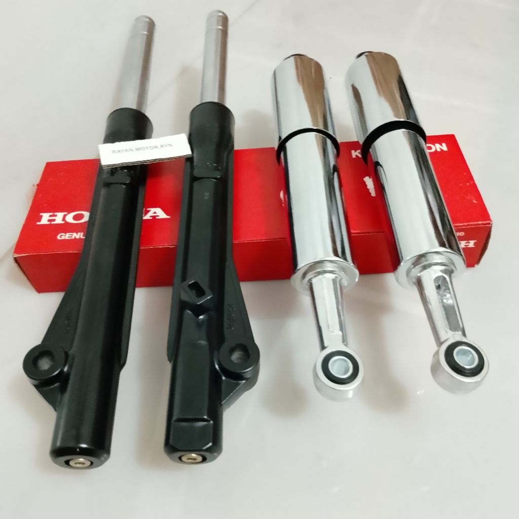 SOK DEPAN+BELAKANG GRAND ASTREA GRAND SEPASANG ORIGINAL GN5 HITAM