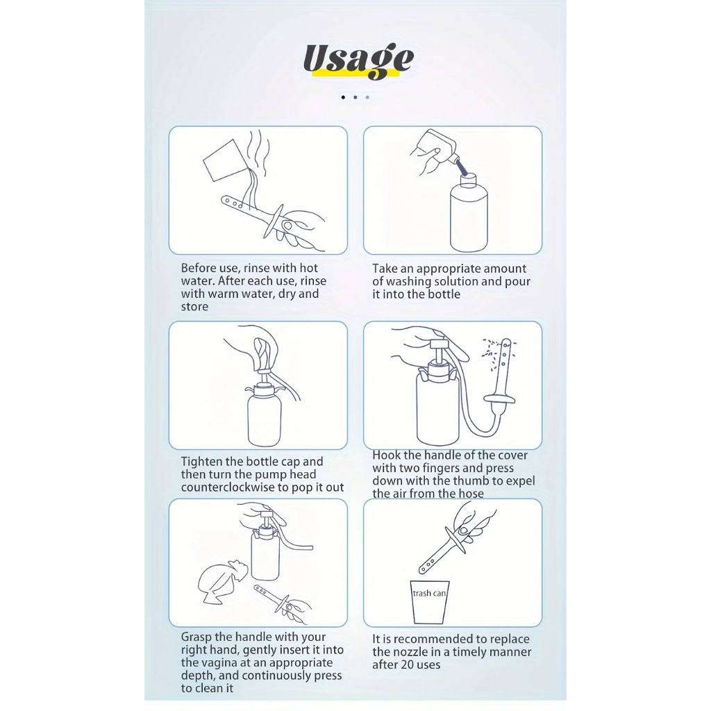 New Anal douche Cleaner enema anal wish cleaning kit Health Care Fo