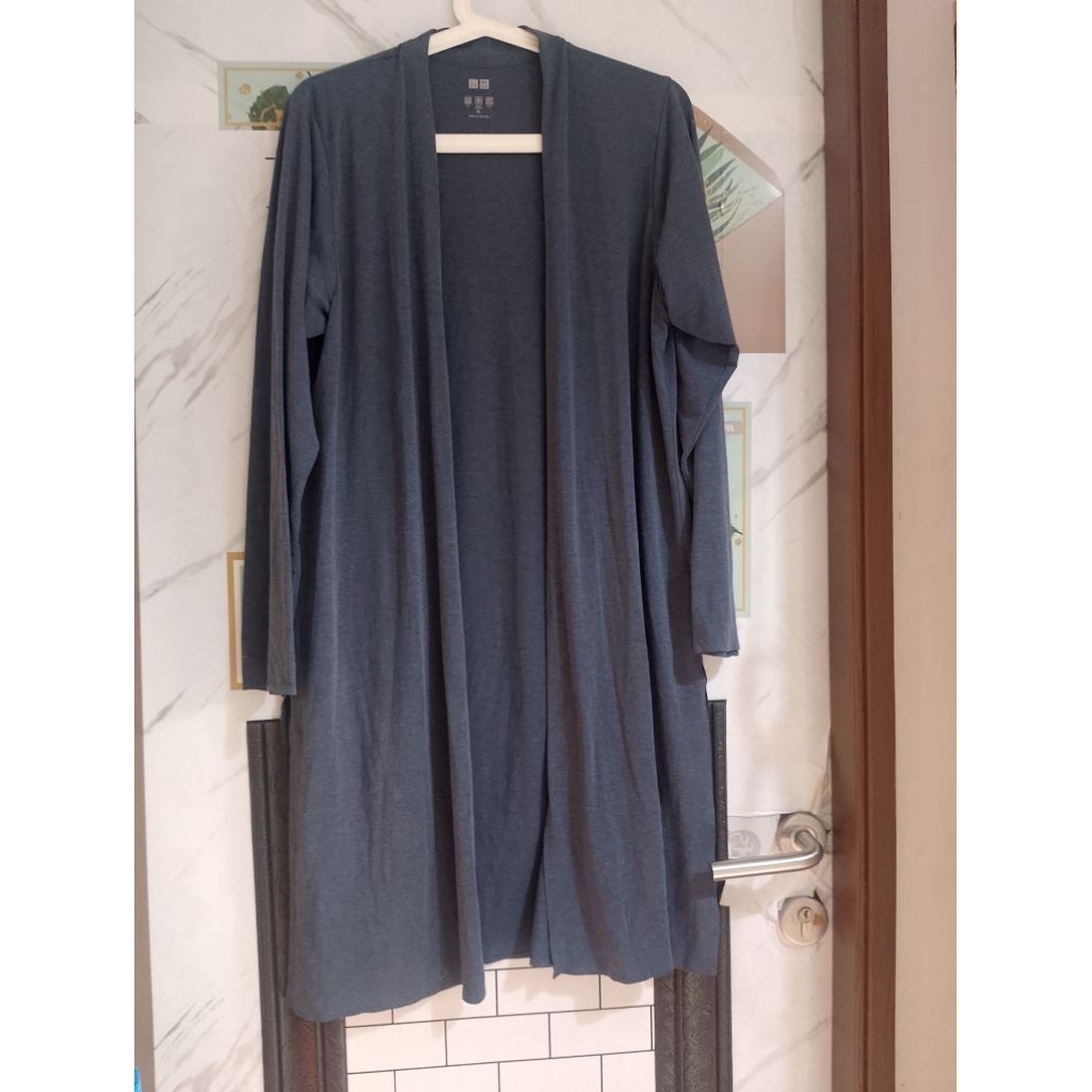 Outer panjang abu branded Preloved