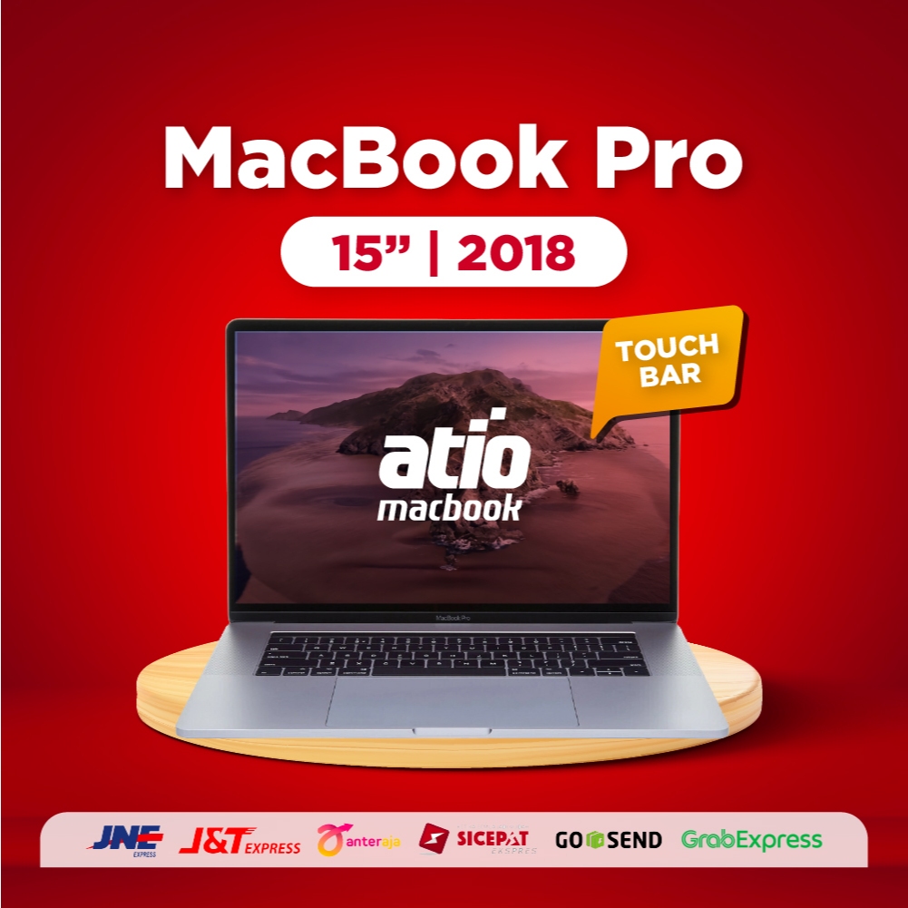 MACBOOK PRO 15 INCH TOUCHBAR 2018 RAM 16GB  SSD 500GB SECOND BERKUALITAS