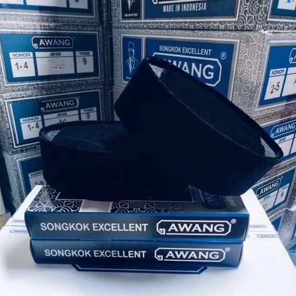 Songkok Awang Ac Hitam Peci Awang Tinggi 8 Untuk Dewasa Termurah Peci Nasional