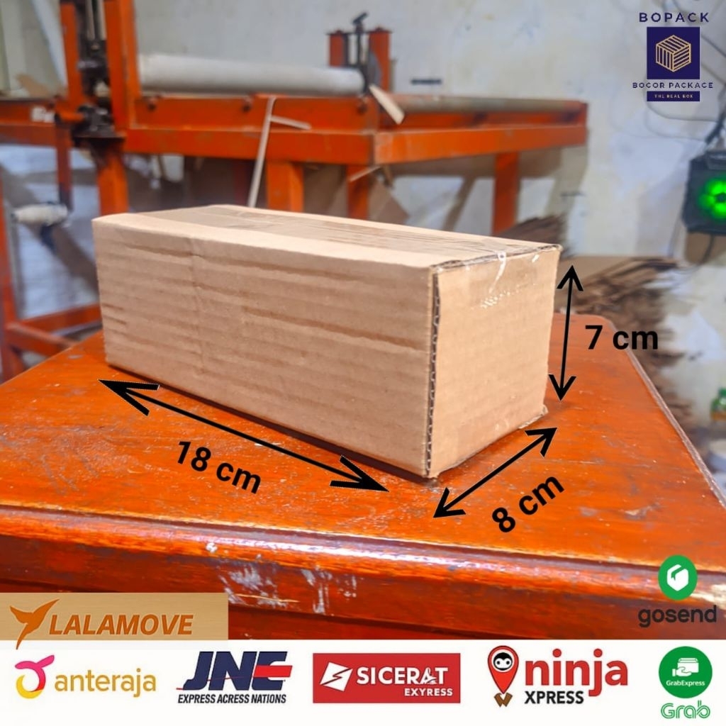 

kardus karton box packing UK 18x8x7 CM. cepat mudah dan murah