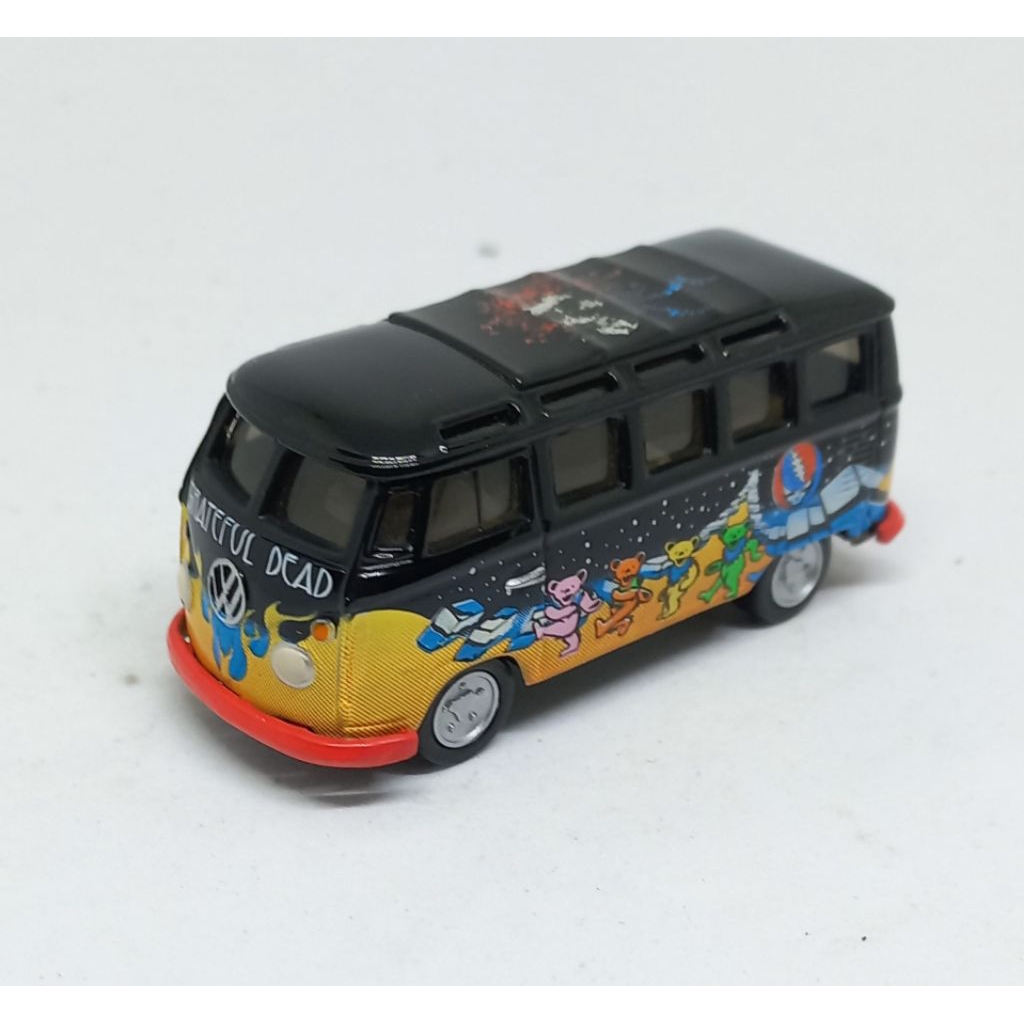 johnny lightning volkswagen vw samba van bus t1 grateful dead loose diecast 1/64 (t)