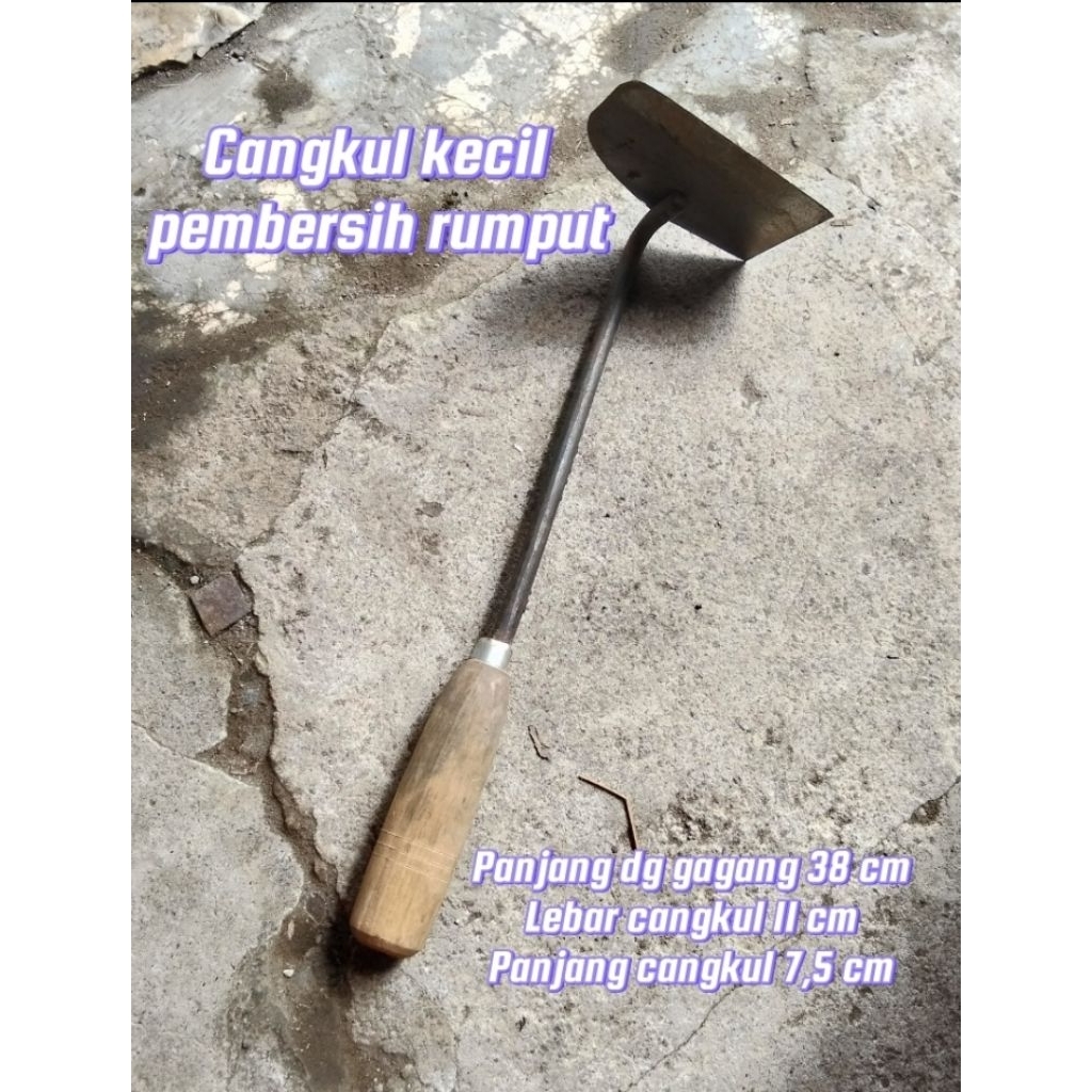 Cangkul Kecil Pembersih Rumput/Cangkul Mini Pembersih Rumput/Wangkil Cangkul Kecil Gathul Rumput