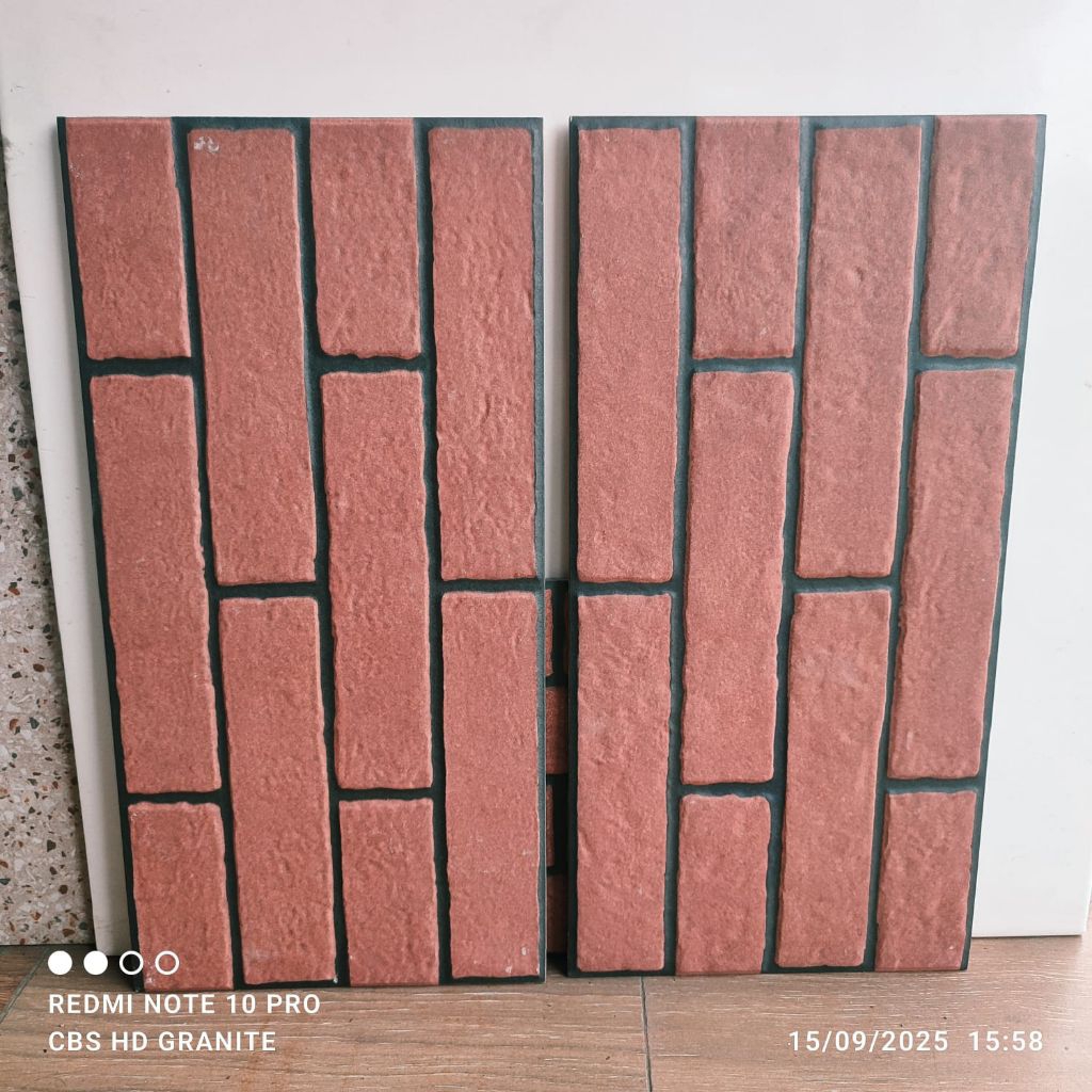 Keramik dinding asia tile bata merah 25x40 Teracota B quality