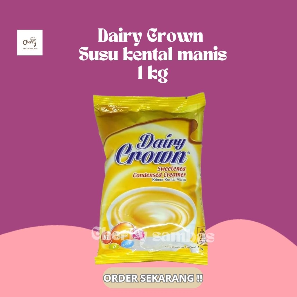 

Dairy Crown Susu Kental Manis 1kg