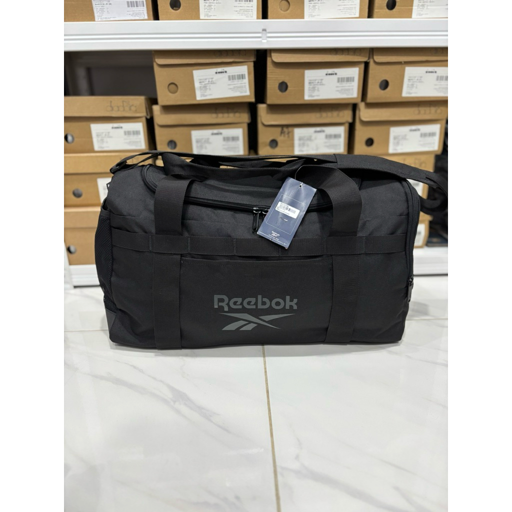 TAS REEBOK TRAVEL GYMBAG BLACK REEUDB123BL TAS GYM FITNESS DUFFLE BAG TRAVEL TAS SERBAGUNA ORIGINAL