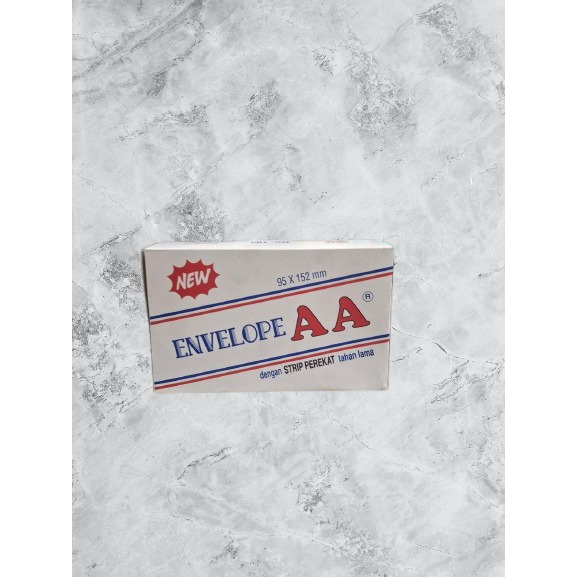

1 Kotak isi 100 Amplop Putih Envelope AA 95X152 mm