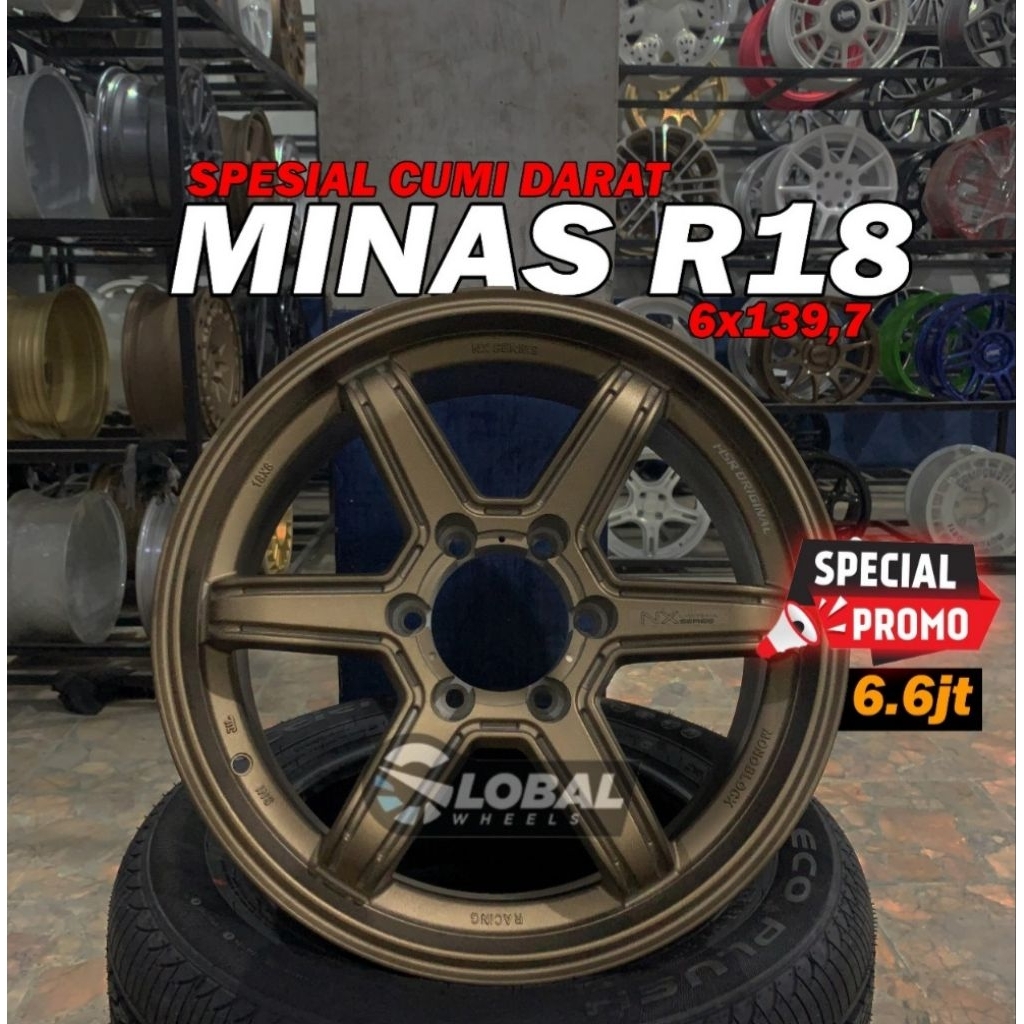 Velg Pajero Te Hsr r18 Fortuner doblecabin minas
