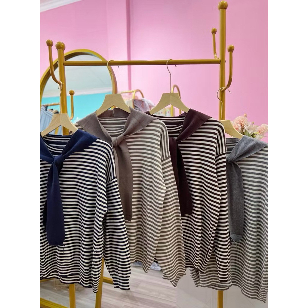 Blouse/Atasan/garis-garis/kaos premium/import bangkok