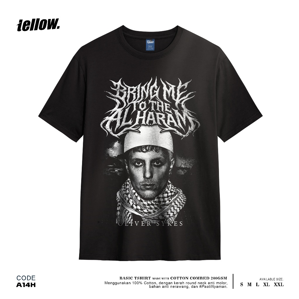 TELLOW Tshirt - Bring me the al Haram - BMTH Oliver Sykes - Black Unisex tee