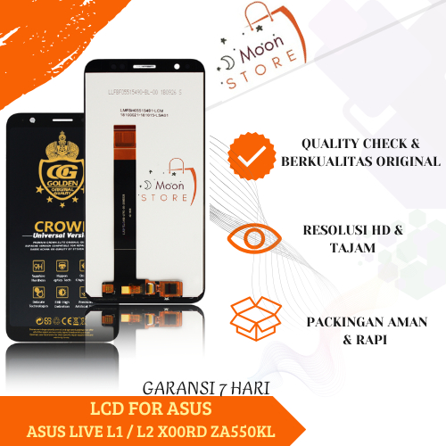 LCD ASUS ZENFONE LIVE L1 / TOUCHSCREEN ASUS LIVE L1 / L2 X00RD ZA550KL ORIGINAL FULLSET COMPLETE