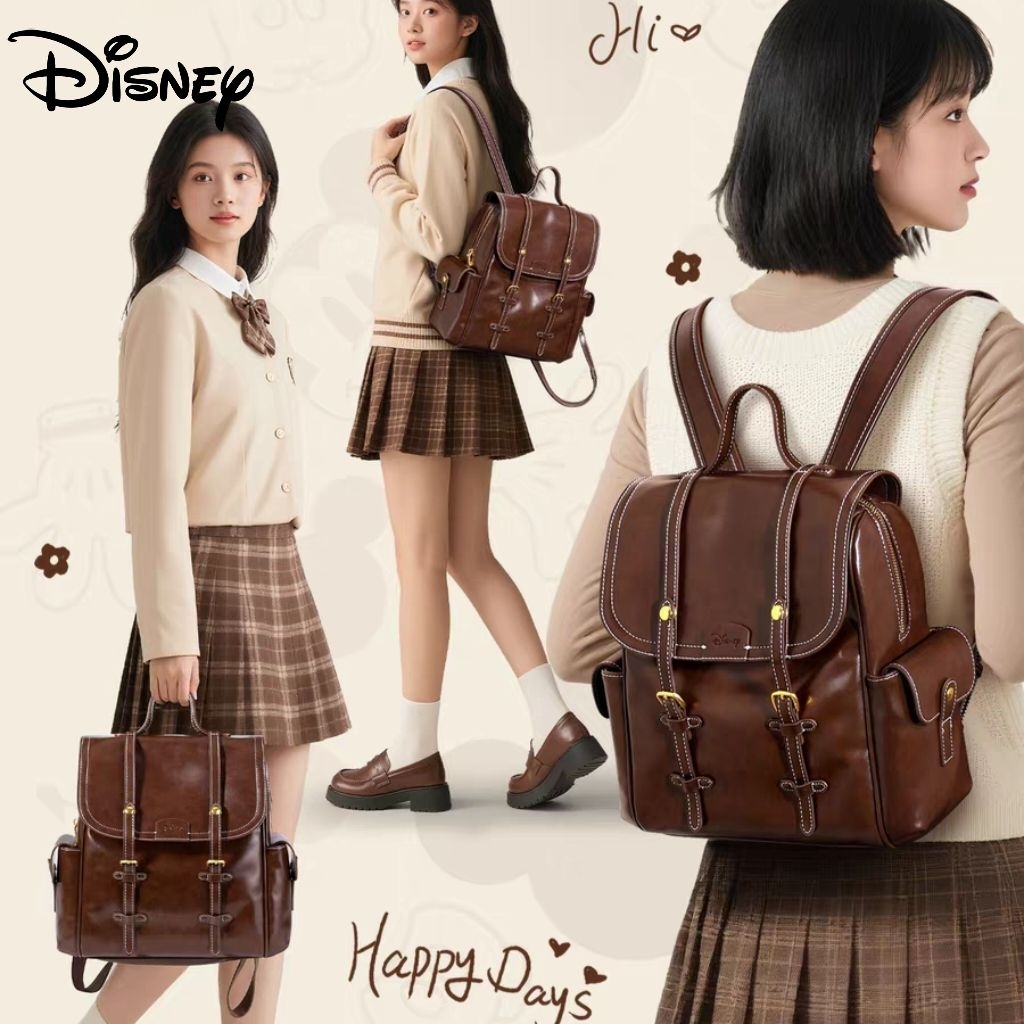 Timberline Schoolar Backpack Original Disney Tas Sekolah Tas Punggung Wanita Tas Ransel Vintage