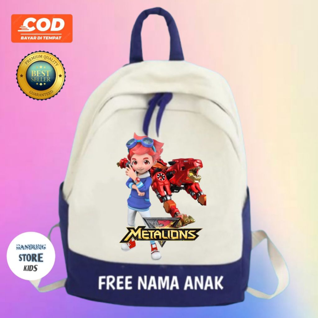 METALIONS TAS RANSEL ANAK SD TK PAUD SEKOLAH KARAKTER METALION