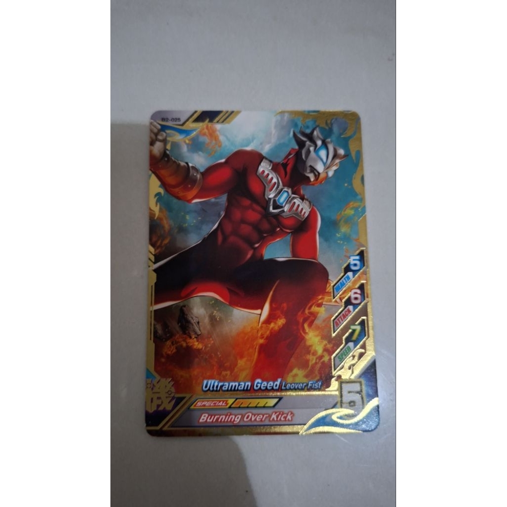 Kartu Ultraman Fusion Fight Ver 2 Ultraman Geed Leover Fist