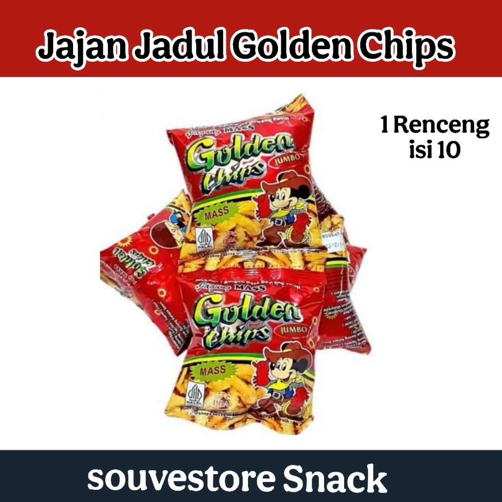 Jajan Jadul Golden Chips renceng isi 10
