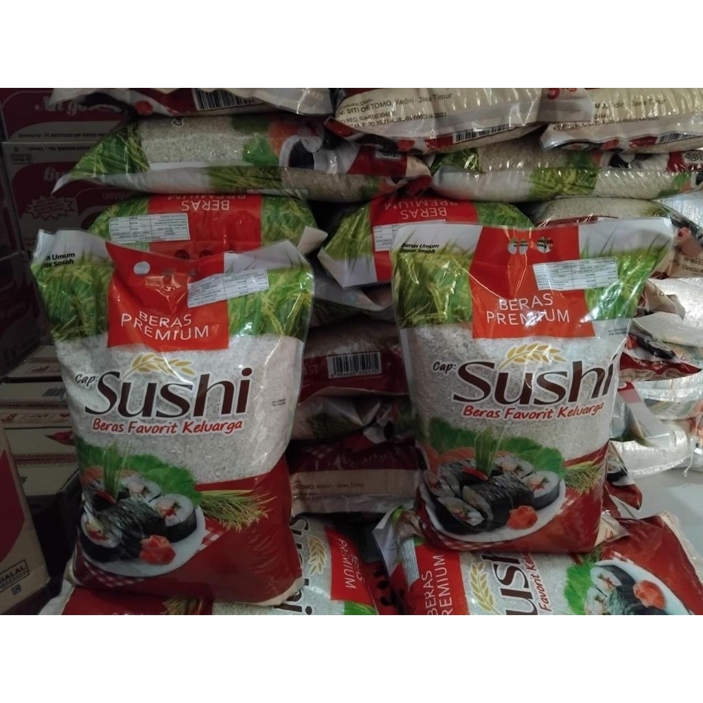 

beras Punel merek sushi merah 5kilo