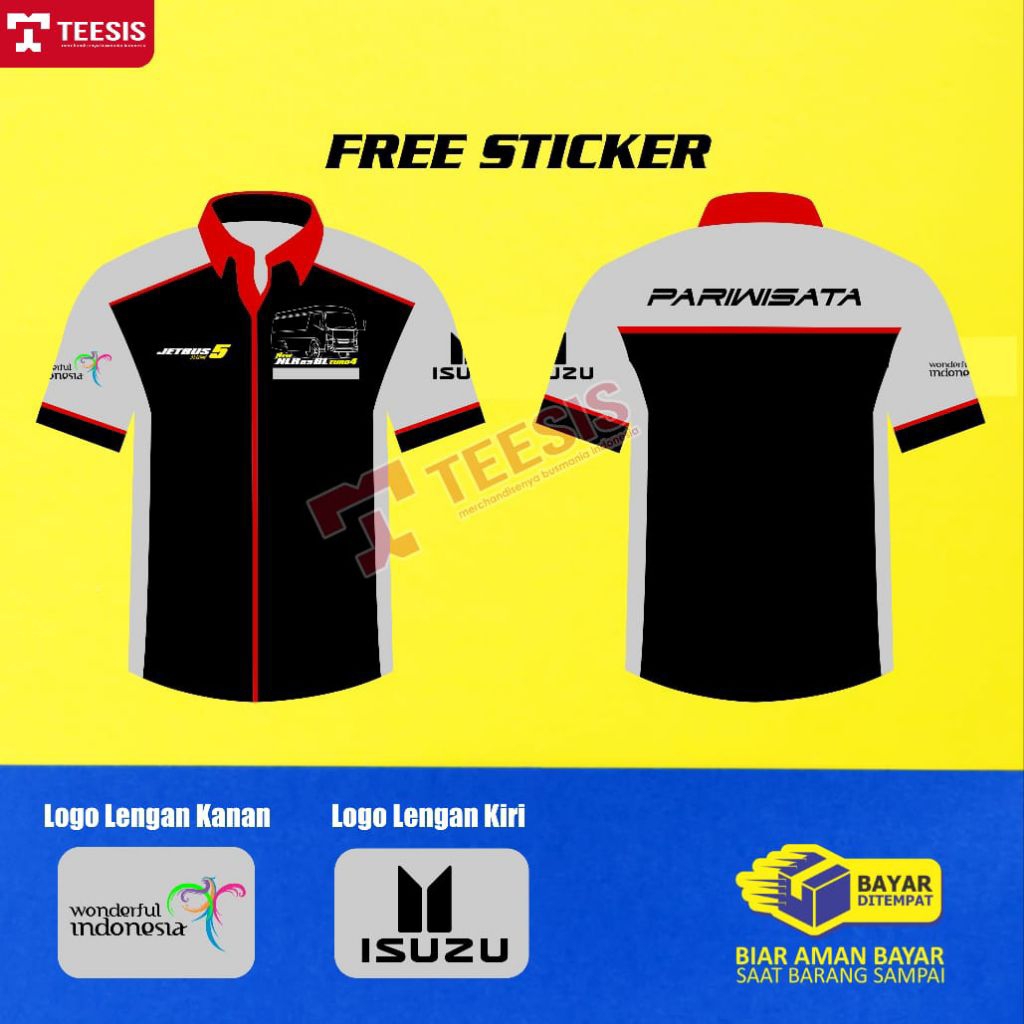 Kemeja Bus Kemeja Bus Mania Bismania Kemeja ELF Jetbus 5 Pariwisata Isuzu
