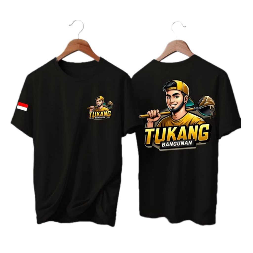 KAOS TUKANG BANGUNAN//KAOS SABLON DTF
