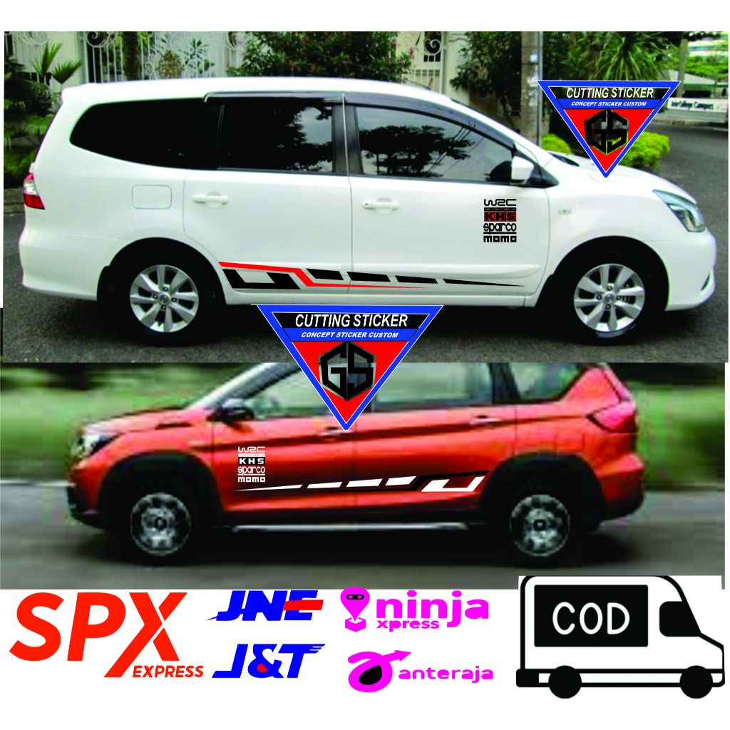 stiker list body pintu mobil land cruiser swift setiker bawah pintu mobil innova avanza xenia