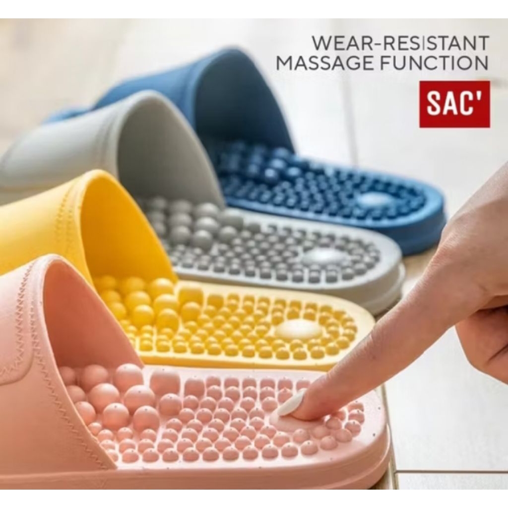 sandal karet pria wanita sandal selop refleksi kesehatan kaki