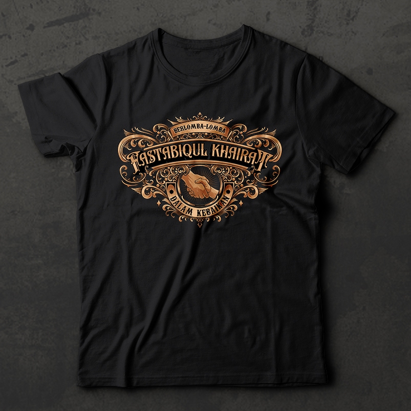 Kaos Muslim Pria wanita Premium Fastabiqul Khairat Dakwah Islami by wcloth surabaya