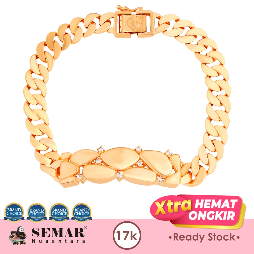 Gelang Emas Chesley Dragon Skin Gold 17K Semar Nusantara