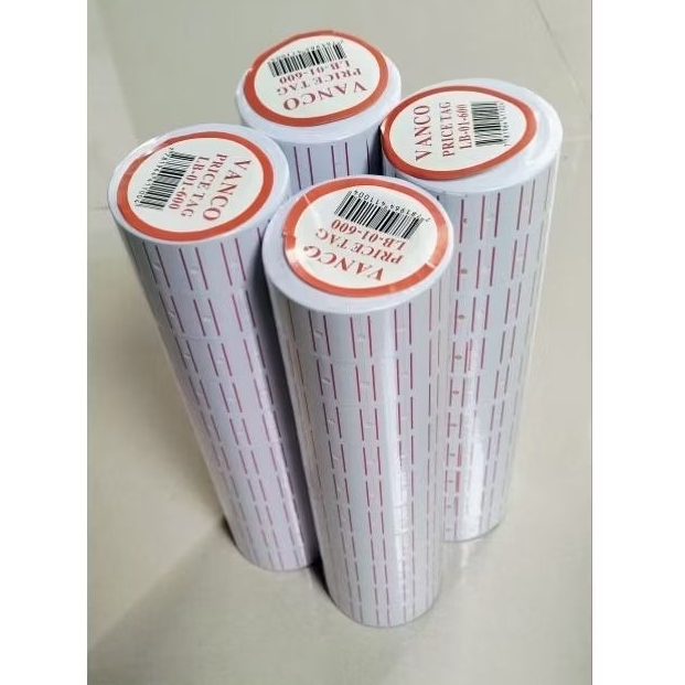 

Price Tag-Vanco LB-01-600 Roll Label Harga isi 10/Label Harga/Kertas Label Roll -Alat