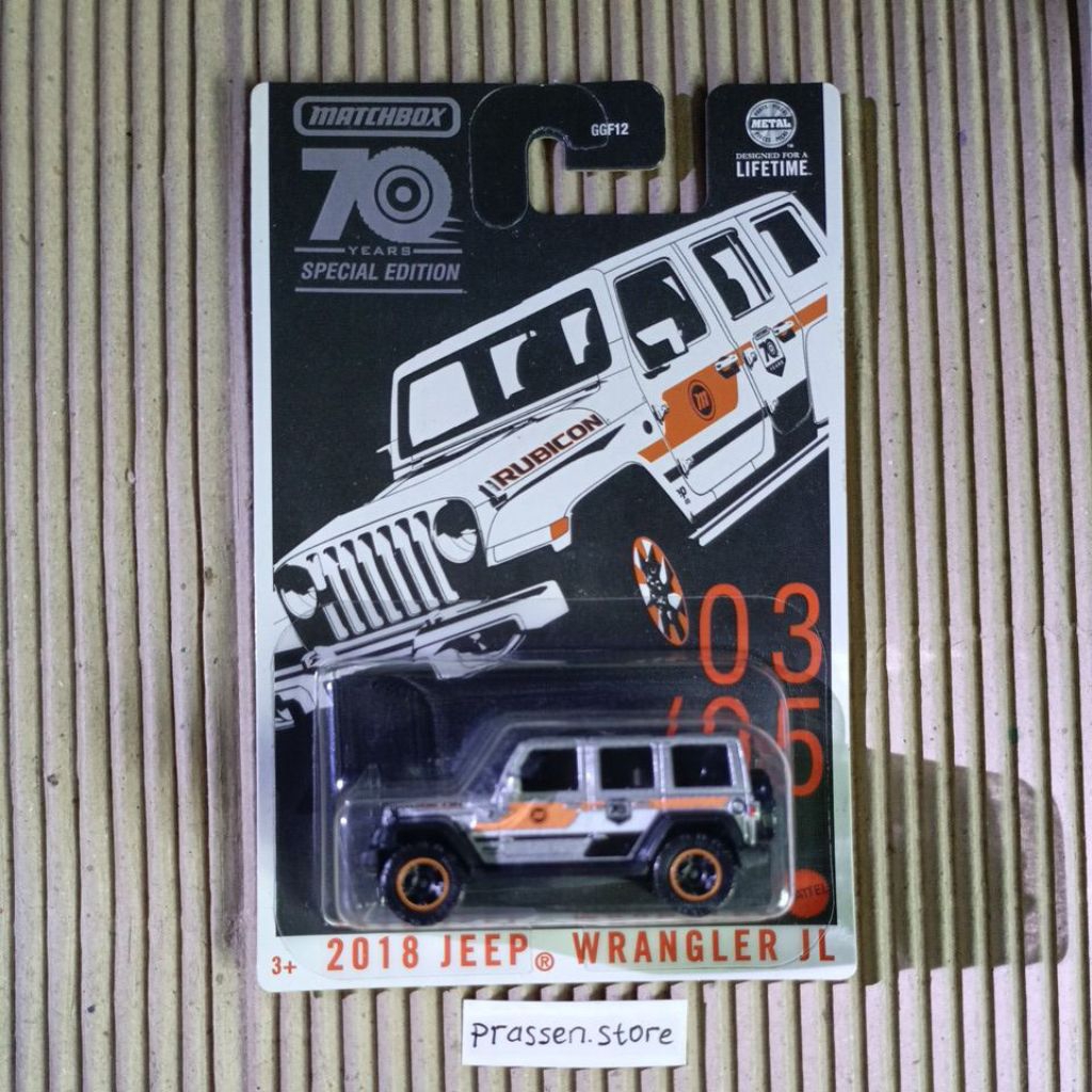 MBX Matchbox 2018 Jeep Wrangler JL - Rubicon