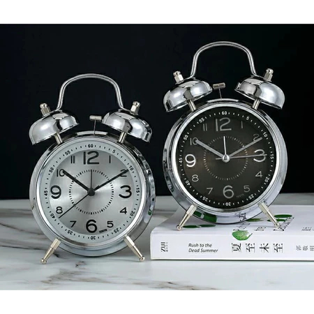 Jam Weker Alarm Bunyi Kring Besar Sweep || Jam Beker Meja Alarm Stainless Bunyi Kencang