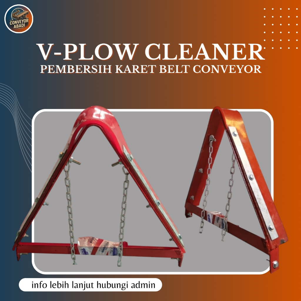 V-Plow Cleaner Conveyor Belt ( Pembersih Karet Belt Conveyor )